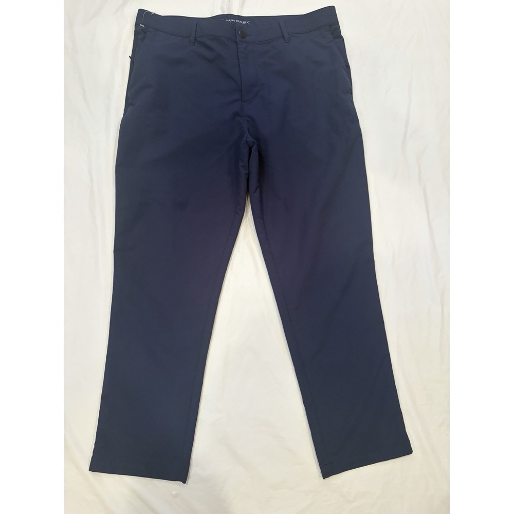 Banana Republic Pants Men's 36x29 Navy Microfiber Stretch Comfort